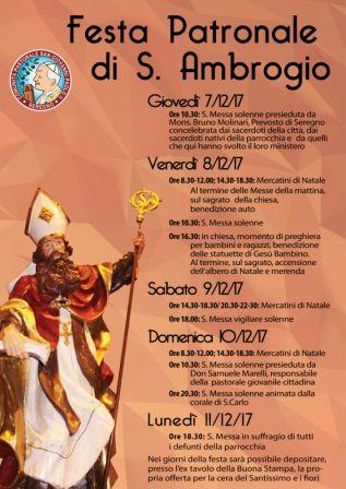  Festa Patronale di Sant'Ambrogio 2017