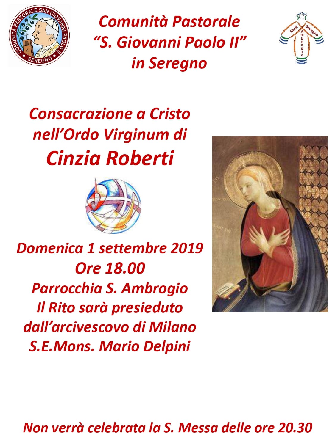 Consacrazione nell'Ordo Virginum di Cinzia Roberti