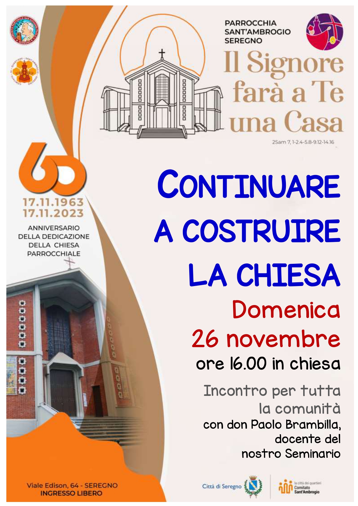 60mo Continuare a Costruire la Chiesa