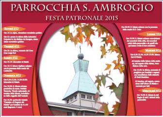 locandina festa patronale S. Ambrogio
